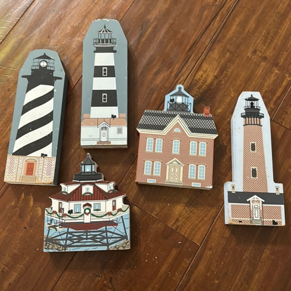 Cat’s Meow Lighthouse Lot 5 Outer Banks Cape Hatteras Bodie Corolla Vintage Wood